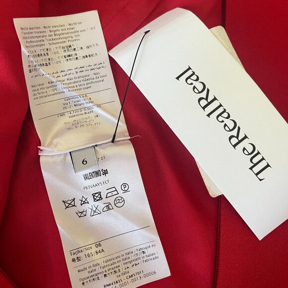 Lovely Valentino Red Wool & Silk Minidress - Size 6 - Picture 5 of 10